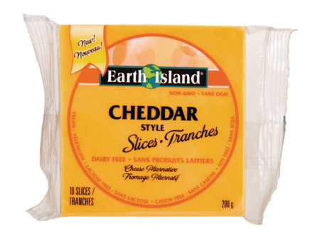 Earth Island - Cheddar Style Slices, 200 g Hot on Sale