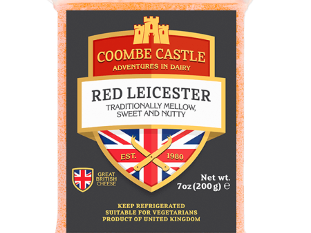 Coombe Castle - English Red Leicester Cheese, 200 g For Sale