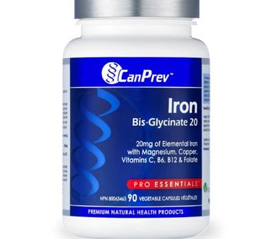 CanPrev - Iron Bis-glycinate 20, 90VEGICAPS Online now