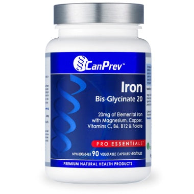 CanPrev - Iron Bis-glycinate 20, 90VEGICAPS Online now