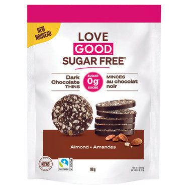 Love Good Fats - Dark Chocolate Thins with Almonds, 96g Online