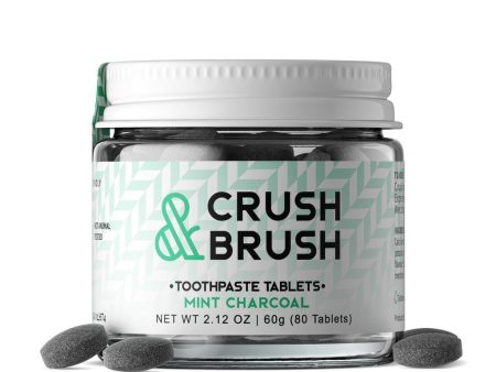 Nelson Naturals - Crush & Brush Toothpaste Tablets, Mint Charcoal, 60g Online