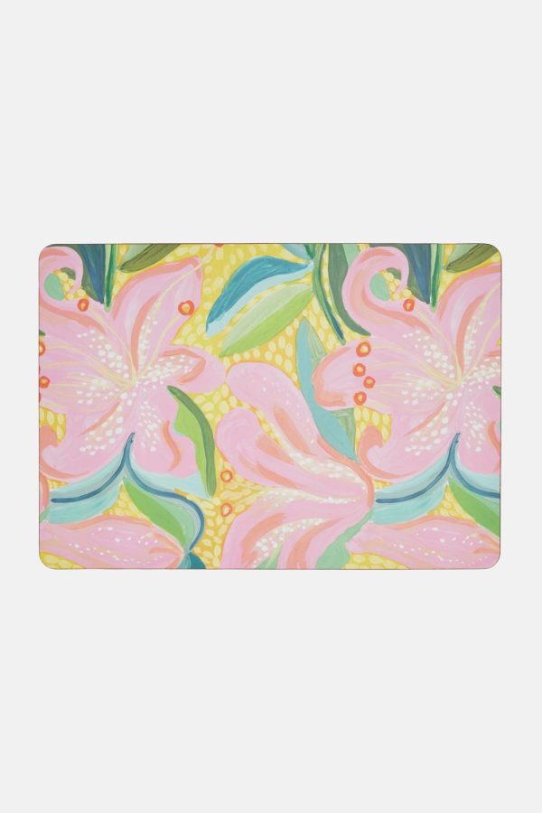 Lillies Placemat Set 4 Supply