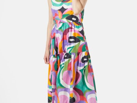 Kaleidoscopic Midi Dress For Discount