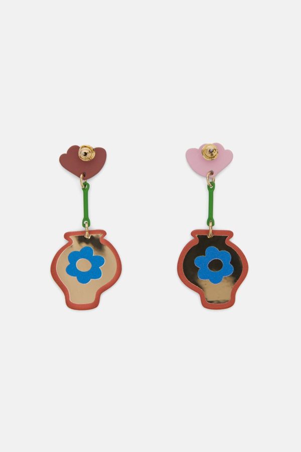 Flower Vase Earring Supply