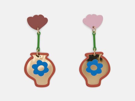 Flower Vase Earring Supply