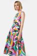 Kaleidoscopic Midi Dress For Discount