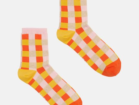 Summer Check Sock Hot on Sale