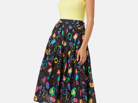 Neon Scribble Party Skirt Cheap