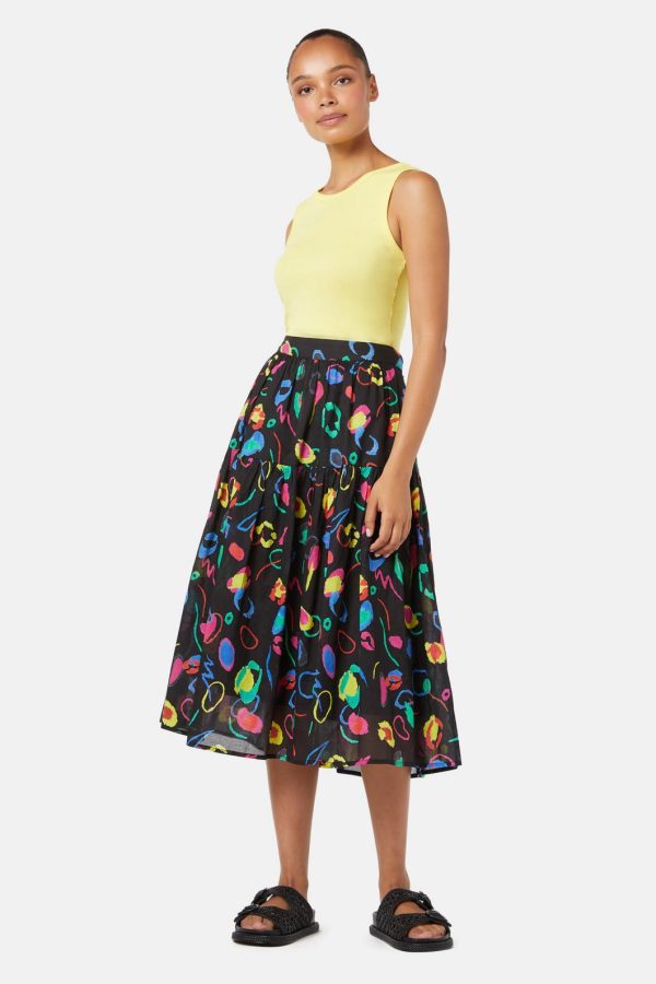 Neon Scribble Party Skirt Cheap