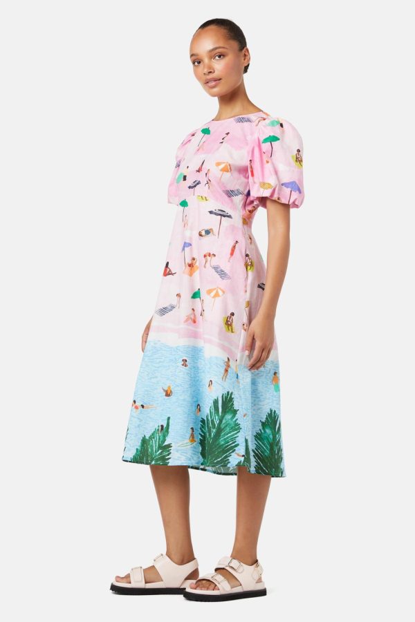 Ocean Views Linen Dress Online now